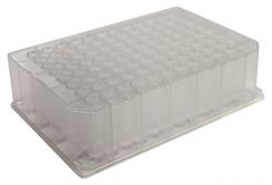 Pure-Pass 96 well plates, glass coated, polypropylene, V bottom, round, 7 mm, 1.0 mL, PK10
